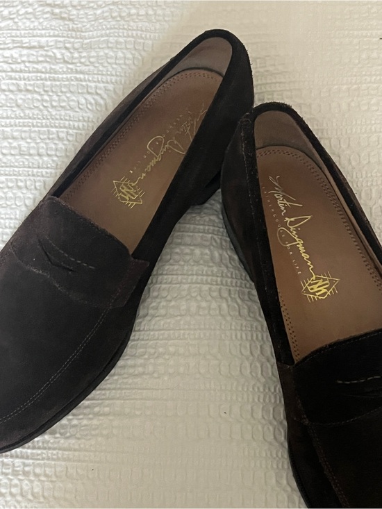 Martin Dingman Luxurious Dark Brown Suede Penny Loafers Made In Italy main image 11